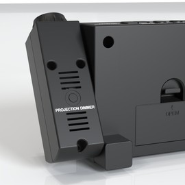 Mesqool Digital Projector Alarm Clocks for Kids Bedroom,Plug-in Clock with 180° Projection on Ceiling Wall,Dual Alarms for Heavy Sleepers,Battery Backup,USB Charging Port,Easy-to-Set,Dimmer,Snooze