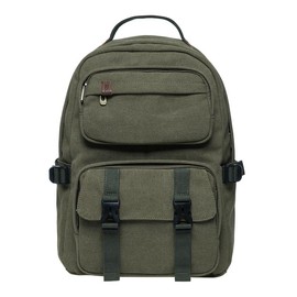 KAUKKO Students Backpack for College School Bookbgs KS20 - Color: ARMY GREEN