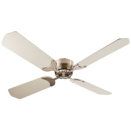 LaSalle Bristol 410TSDC42BNWH 12V Nickel White 42" Ceiling Fan