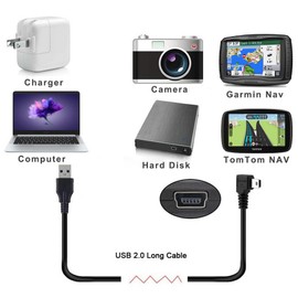Bolongking Mini USB Kabel, 1.8m USB 2.0 A Stecker auf Mini B Stecker Ladekabel Datenkabel für GoPro Actionkameras, externe Festplatte, Gamecontroller, Drucker usw, Schwarz