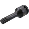 M12 x 78mm Spline Bit Triple Square Impacted Extra Long
