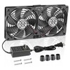 WDERAIR Server Cooling 2 x 120mm Big Airflow Computer Fan