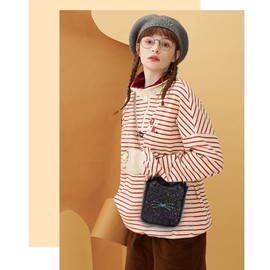 Cute Crossbody Purse for Teen Girls Sparkly Cat Purse and Small Crossbody Bags for Women Gift with Chain Strap