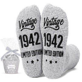 HAPPYPOP 83rd Birthday Gifts Ideas - Socks for 83 Year Olds, 1942 Birthday Gift, Gifts for Elderly Man