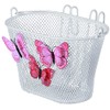 Basil Jasmin Butterfly Basket, Children's Bicycle Basket, white