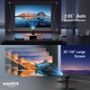 Projector 1080P with WiFi and Bluetooth Black