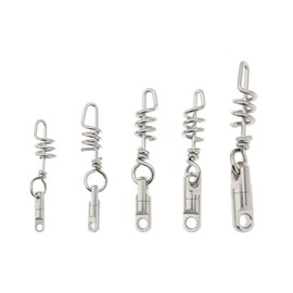 OTOTEC Fishing Corkscrew Swivel Snaps 5 mm 6 mm 8 mm 9 mm 10.5 mm Fishing Swivel Corkscrew Snap Pack of 5