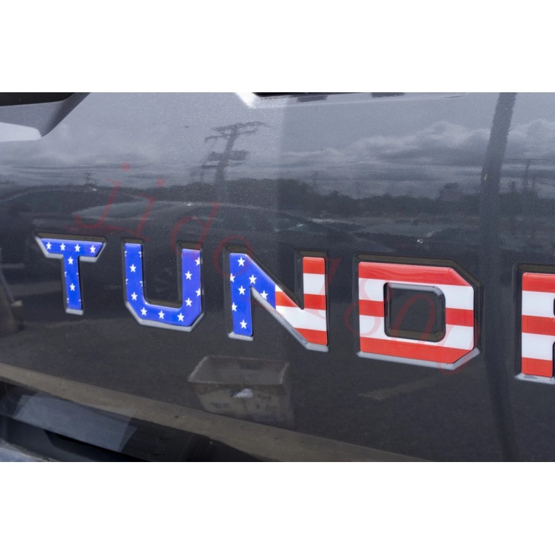1900 Color Flag letters compatible with TOYOTA TUNDRA 2022 23