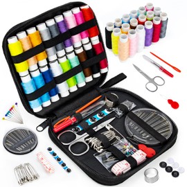 OKOMER Sewing Kit, Sewing Kit for Adults, Needle and Thread Kit, Travel Sewing Kit Sewing Supplies, Small Mini Sewing Kit, Basic, Beginner Sewing Kit, Contains Sewing Needles, Sewing Thread etc(M)