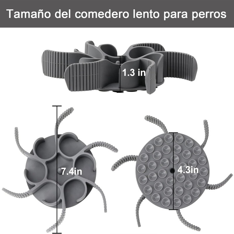KOMPORY Plato para Perro Alimentación Lenta, Cuenco de Comida Lenta