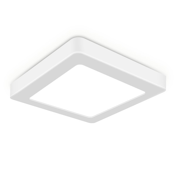 LED Flush Mount Ceiling Light, 10 Inch 18W 6500K Hardwire
