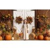 Kate Fall Photo Backdrop Haystack Autumn Barn Door Thanksgiving Backdrops