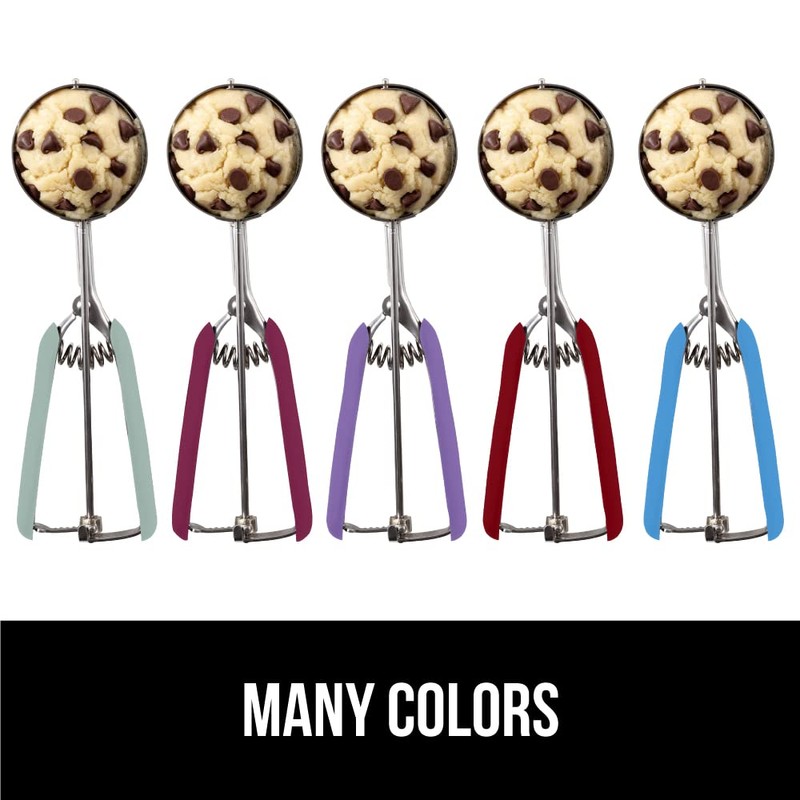 Gorilla Grip Premium Stainless Steel, Spring-Loaded Scoop for Fruit, Cookie