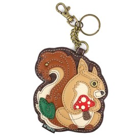 Chala Pal Vegan Leather Key Fob/Coin Purse (Squirrel)