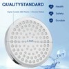 Rain Shower Head, 6'' Round Rainfall Showerhead, 11'' Adjustable Stainless