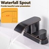 Waterfall Bathroom Sink Faucet 4 Inch Faucet 2 Handle Lead-Free