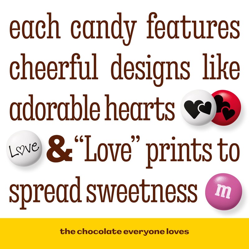 M&M’S Heart Party Favors, Set of 30, Milk Chocolate Valentine’s