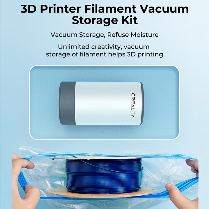 Creality 3D Printer Filament Electric Pump and Compression Storage Bag