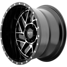 MOTO METAL MO985 BREAKOUT Gloss Black Machined Wheel Chromium (hexavalent compounds) (16 x 8. inches /6 x 106 mm, -6 mm Offset)