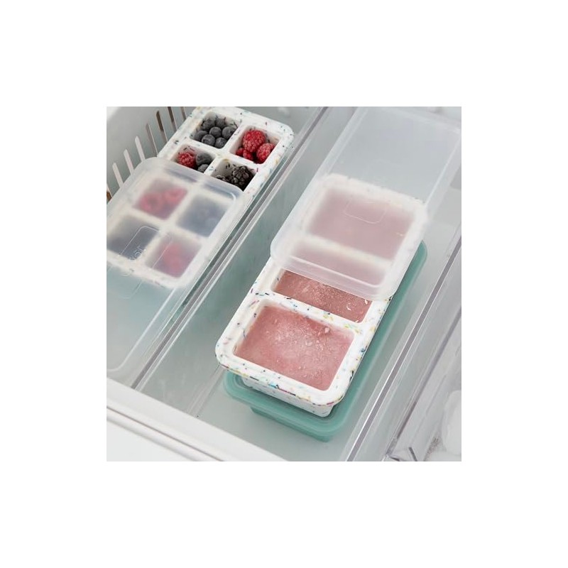 OGGI Prep & Portion Silicone Freezer Trays with Lid -