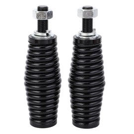 2pcs Heavy Duty Antenna Spring Mount M12 Screw 5mm Spring Waterproof Shockproof for LED 102in Whip Trucks Car UTV ATV Truck Off Road