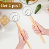 Pack of 2 Danish Dough Whisk, Kitchen Baking Flour Mixing