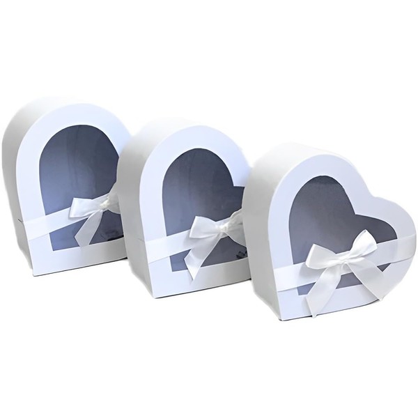 BBJ WRAPS BBJ WRAPS Heart Shaped Boxes for Flowers Packaging