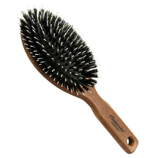 5570 Large Oval Oak Handle Hairbrush