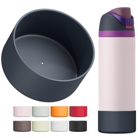 Affute Silicone Boot for Owala Water Bottle 40 oz, Anti-Slip Protective Sleeve for FreeSip/Twist/Flip Water Bottles, BPA Free, Bottom Bumper Cover Protects Water Bottles from Scratches(Dark blue)