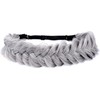 BOBIYA Messy Wide 2 Strands Synthetic Hair Auburn Braided Headband