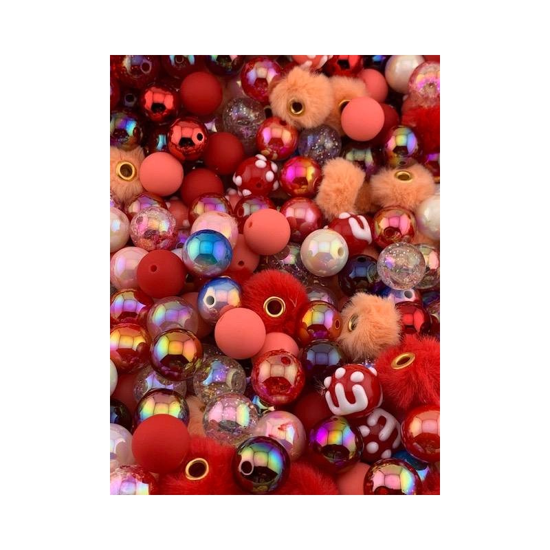Color Mix 20 Pack 16mm Acrylic Beads for Pen and
