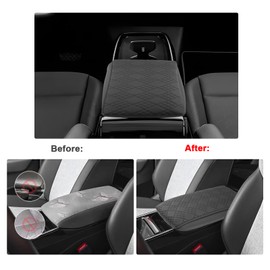 SXCY for 2025 2026 VW ID.4 Armrest Cover for 2025 2026 Volkswagen ID.4 Accessories 2025 2026 ID.4 Center Console Cover 2025 2026 ID.4 Middle Console Cover Add Soft Cotton Cushion (Added-Pad)