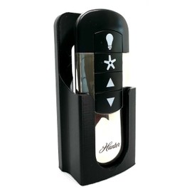 Rocker Switch Plate Mount for Hunter Ceiling Fan Remote - Black (Rocker Switch Mount)
