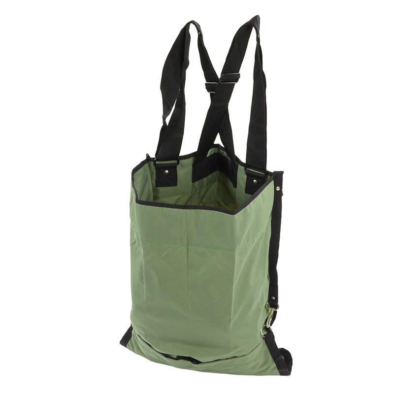 Fruit Picking Bag Green Double Buckle 600D Oxford Cloth Adjustable