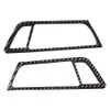 4Pcs Carbon Fiber Car Interior Door Handle Frame Cover Trim