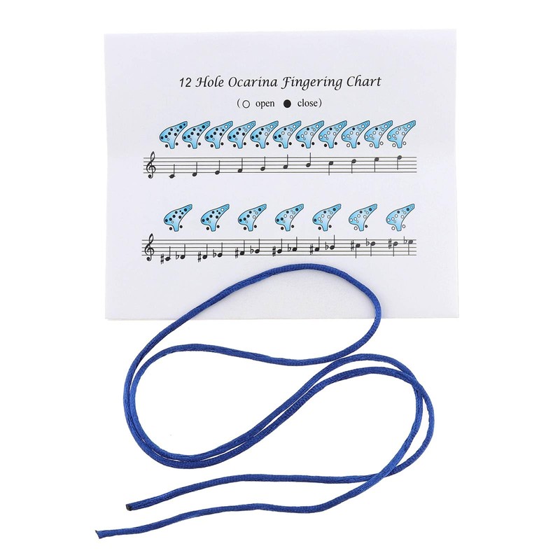 12 Hole Alto C Ceramic Ocarina, Alto Ocarina Classic Straw