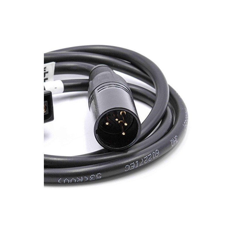 vhbw D-Tap (w) to XLR 4-Pin (M) Compatible with Practilite