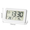 Lancoon Electronic Thermo-Hygrometer, Small Clock with Temperature, Humidity, ℃/℉ Switch,