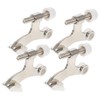 GRIRIW 4pcs Adjustable Door Stopper Hinge Heavy Duty Door Stop