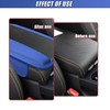 DUSCOKE Car Center Console Cover, Carbon Fiber Leather Car Armrest