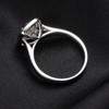 Raivari Moissanite Engagement Rings,3 CT Bezel Setting Cushion Lab Created