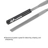 sourcing map 20pcs Second Cut Steel Flat Needle File with