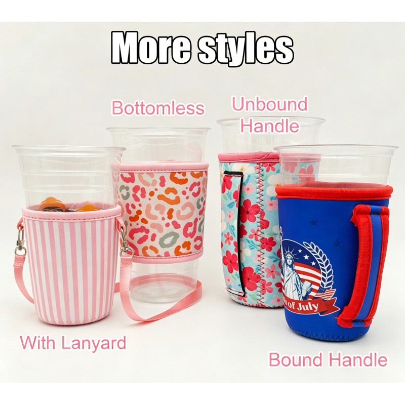 Diving Material Cup Cover Custom Portable Neoprene Ice Coffee Cup