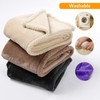 Maidewow Waterproof Purple Dog Blanket for Couch Jacquard Pet Bed