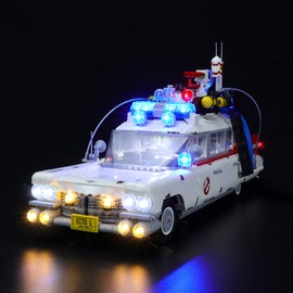 MENZAVA Light Set Compatible with 10274 Ghostbusters ECTO-1 Icons - LED Lighting Set for Building Blocks Model - Model Set Not Included