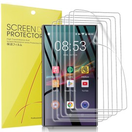 Lamshaw Compatible for PECSU G5 MP3 Player Screen Protector, [6 Pack] Full Coverage TPU Clear Film Compatible for PECSU G5 5 inch MP3 Player (6 Pack)