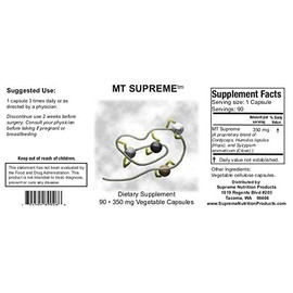 Supreme Nutrition MT Supreme, 90 Pure Herbal Combination Vegetarian Capsules