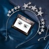 LEACCO Headband Stars Silver Women's Glitter Headband with Stars Rhinestone
