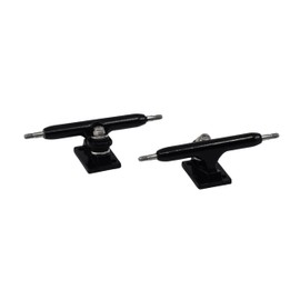 34mm Prodigy Gen2 Pro Fingerboard Trucks - Pro Style Base and Hanger with Custom Pivot Tuning and Pro Duro Bubble Bushings - Black Colorway