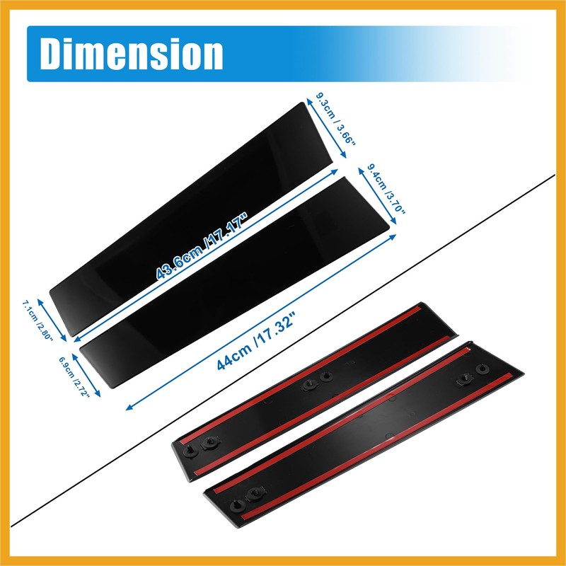 Partuto 1 Pair Windshield B Pillar Trim Panel NO.BB5Z-7820555-BB/BB5Z-7820554-AB Door